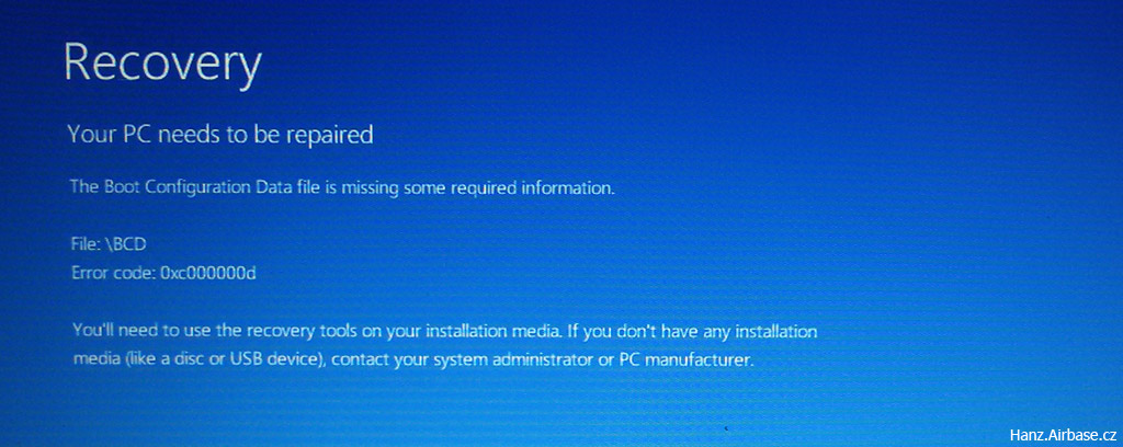 error-code-0xc000000d